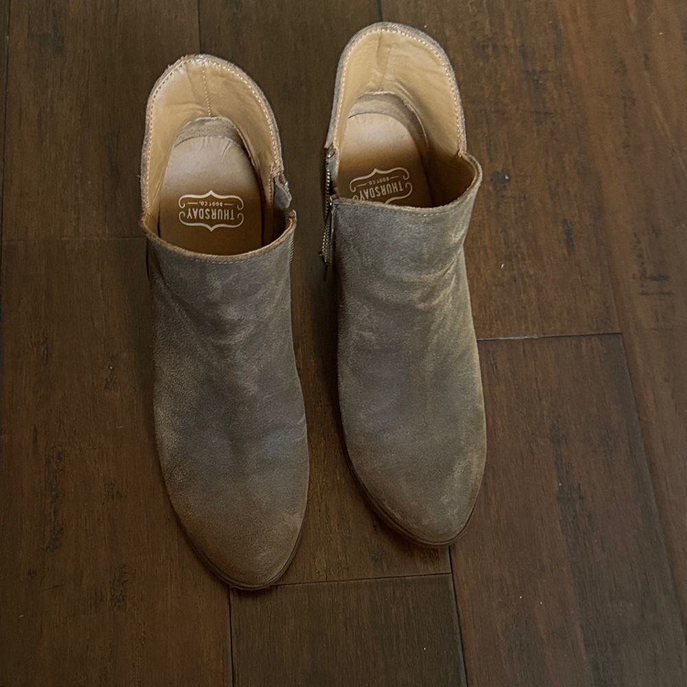 Thursday Boot Company  Brown Suede Heeled Boots
